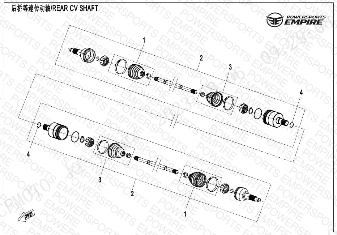 F28 — REAR CV SHAFT