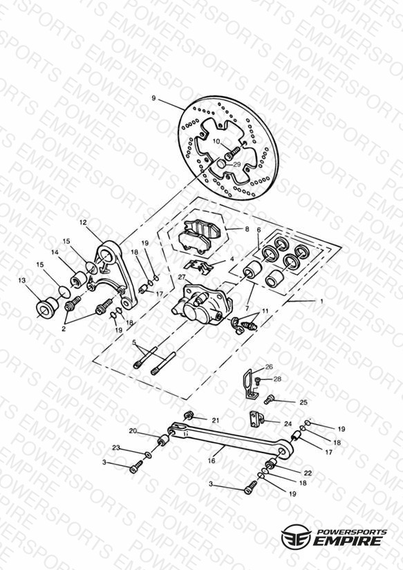 Rear Brake Disc and Caliper