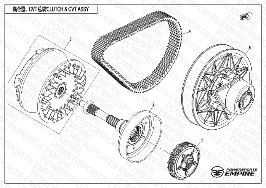 E05 — CLUTCH AND CVT ASSY