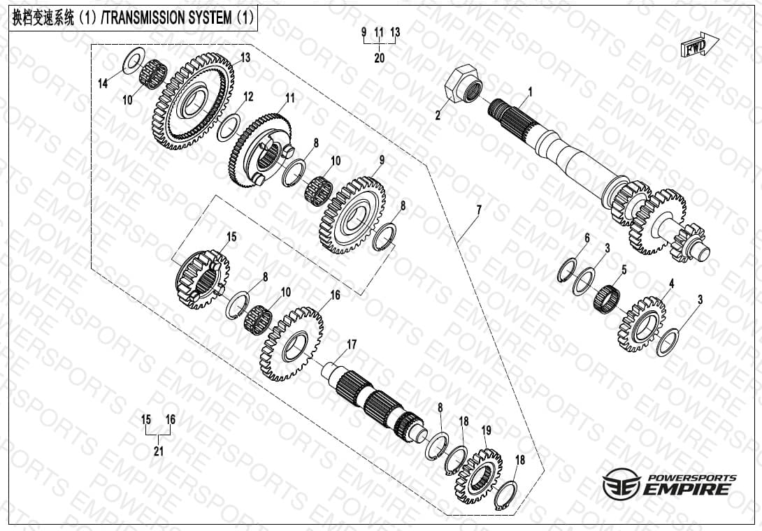 E06-1-V3 — TRANSMISSION SYSTEM(1)