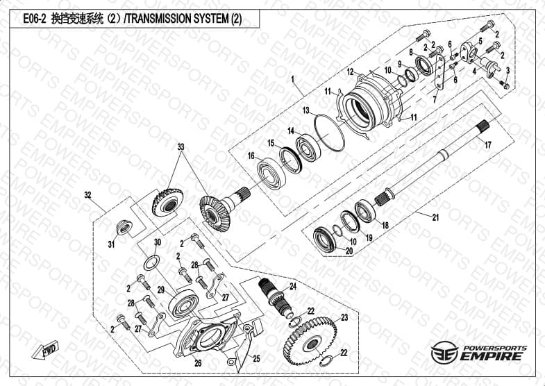 E06-2A — TRANSMISSION ASSY (2) - Early 2018