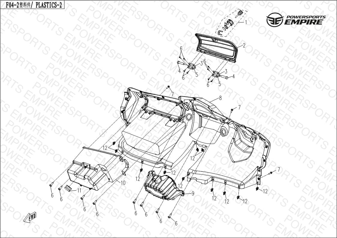F04-2 — BOTTOM PLASTIC
