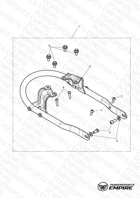 Mounting Kit, Grab Rail, Black