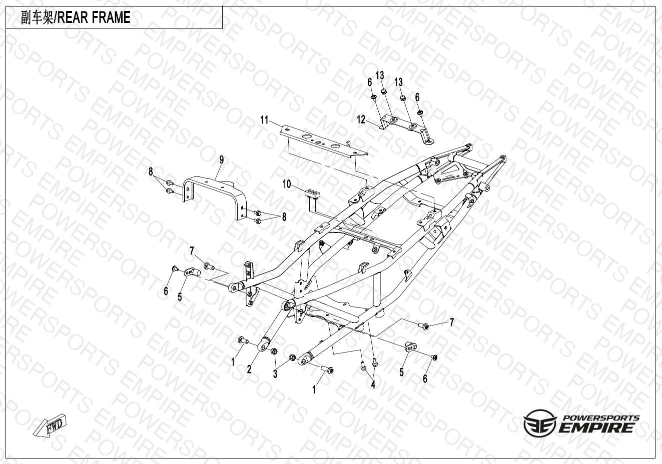 F03-3 — REAR FRAME