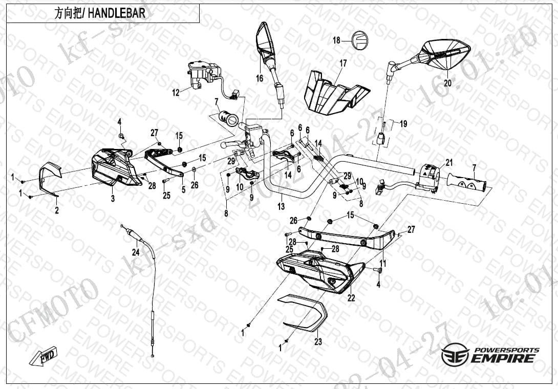 F10-1 — HANDLEBAR
