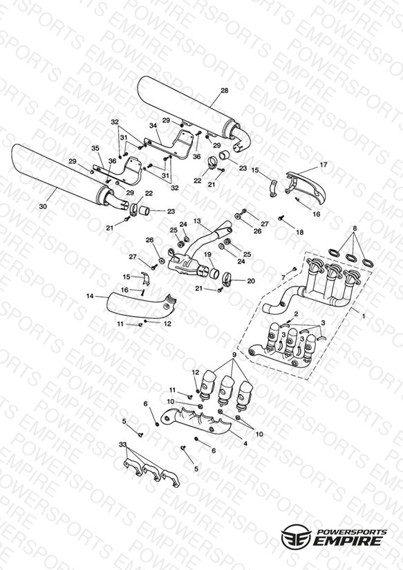 Exhaust System - Rocket III Roadster only