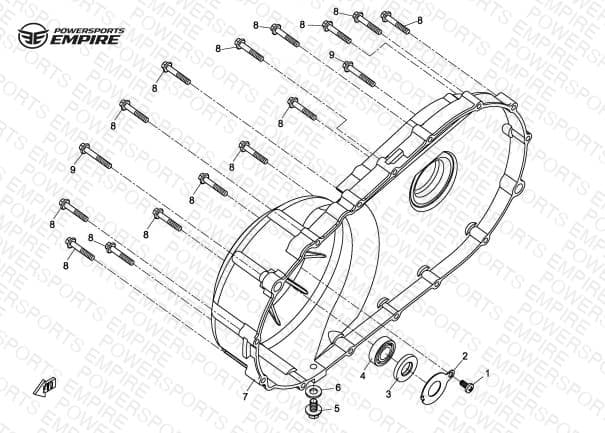 E05 — CVT COVER ASSY