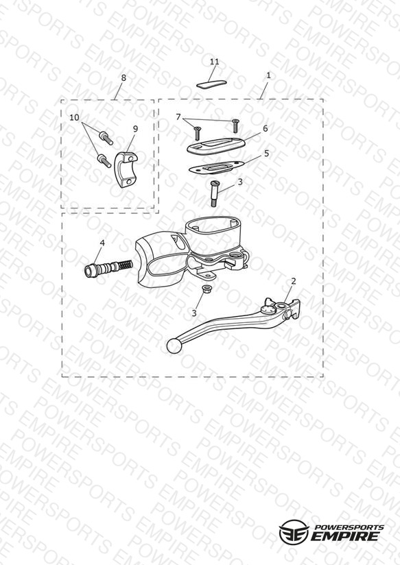 Front Brake Master Cylinder Assy