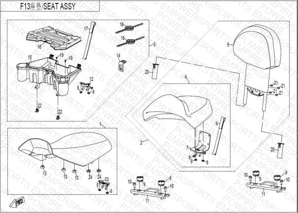 F13 — SEAT ASSY
