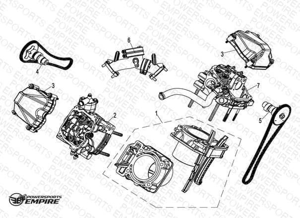 E07 — CYLINDER HEAD AND CYLINDER ASSY