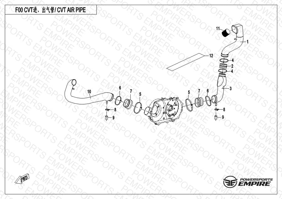 F00 — CVT AIR PIPE