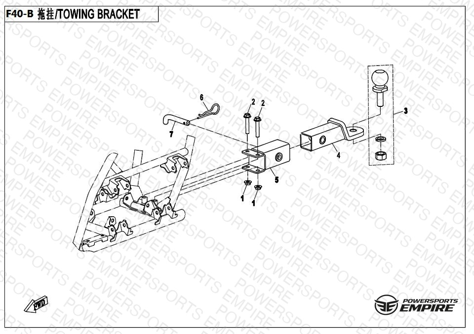 F40-B — TOWING SYSTEM(RECEIVER TYPE)