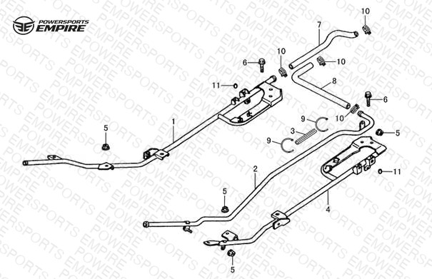 F11 — FOOT BRACKET & STEEL PIPE