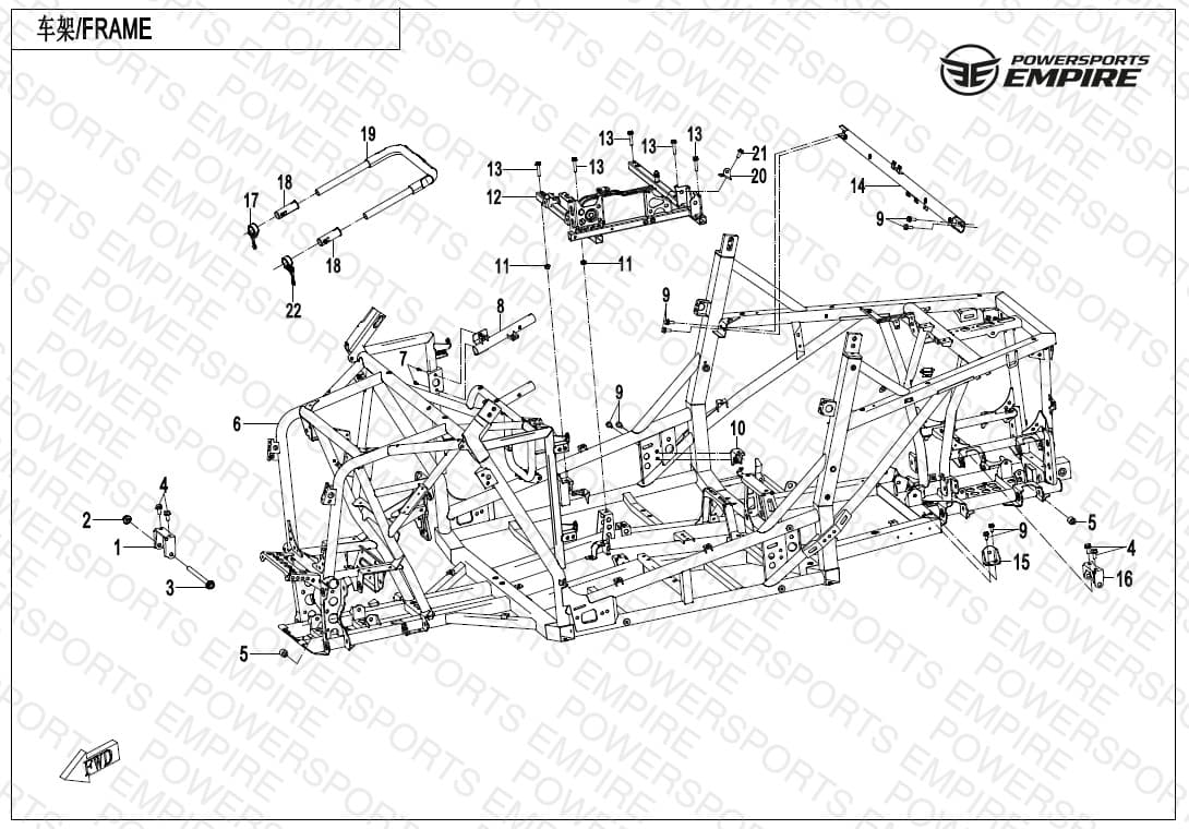 F03-B — FRAM(FOR PARKING CABLE)