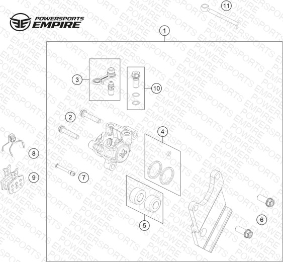 REAR BRAKE CALIPER