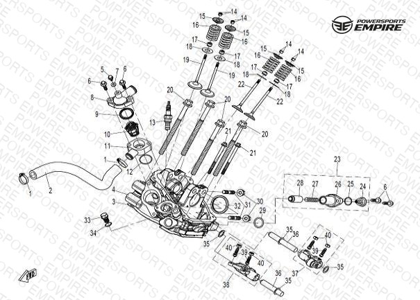 E13 — CYL HEAD NO.2 ASSY (TRANSMISSION END)