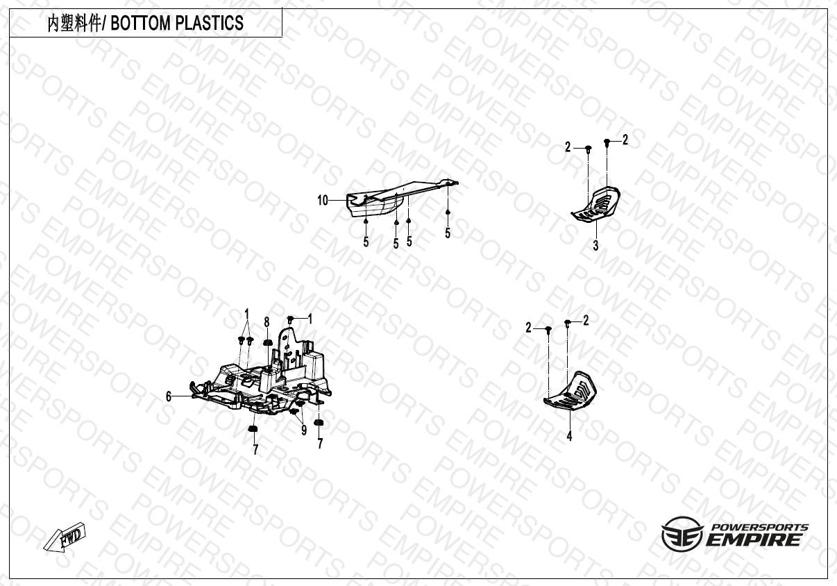 F04-5 — BOTTOM PLASTICS(OVERLAND)