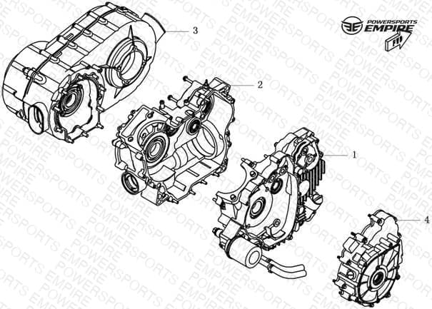 E01 — CRANKCASE ASSY