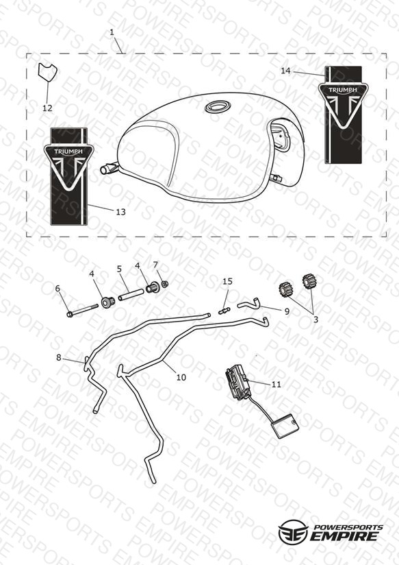 Fuel Tank - Aluminium Silver