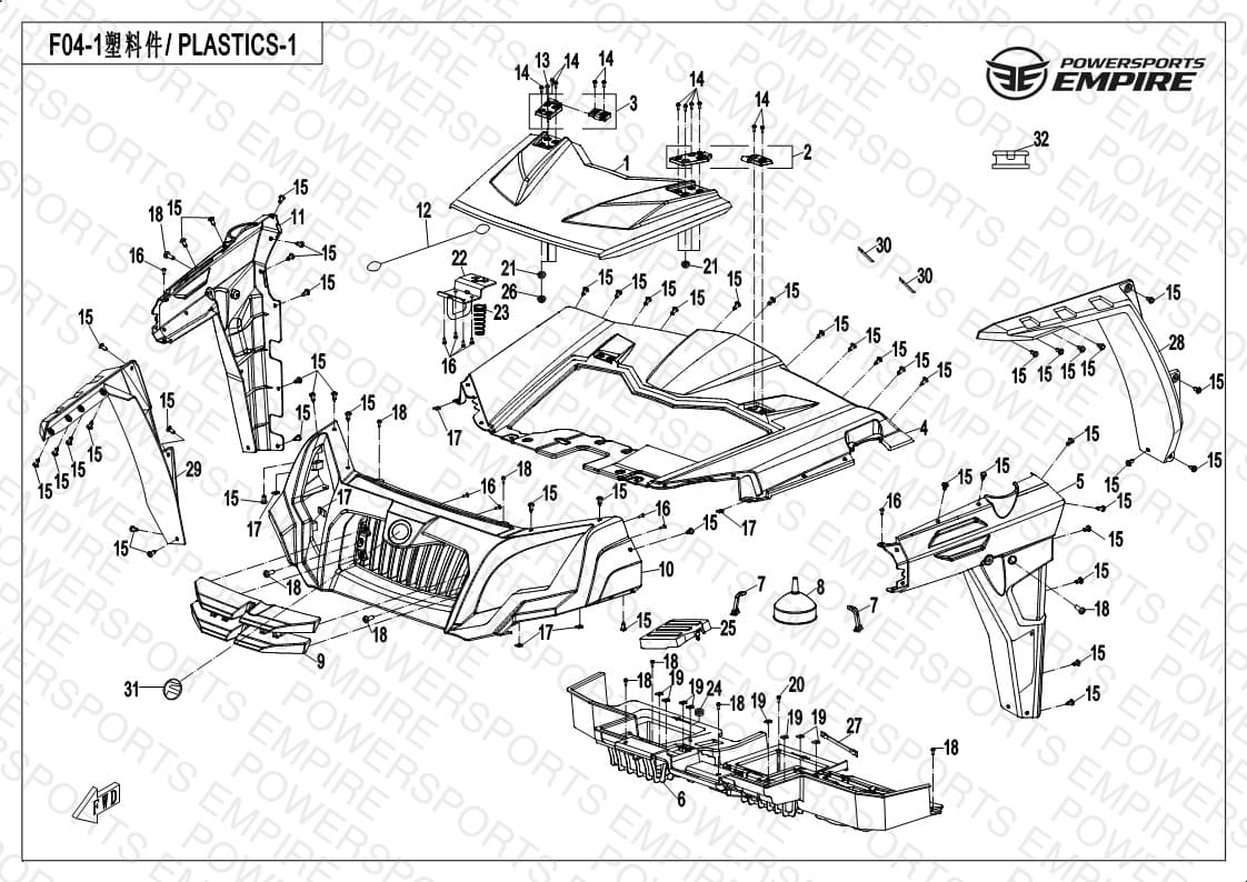 F04-1 — FRONT PLASTIC