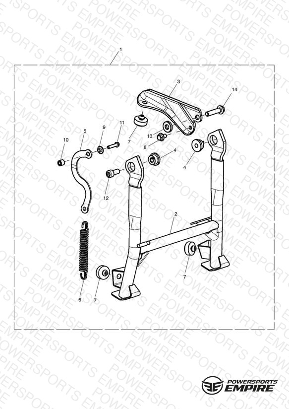 Centrestand Kit, Short