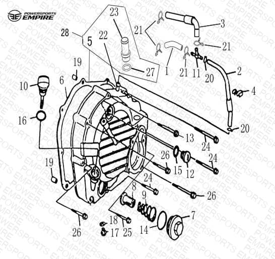 E03 — RIGHT CRANKCASE
