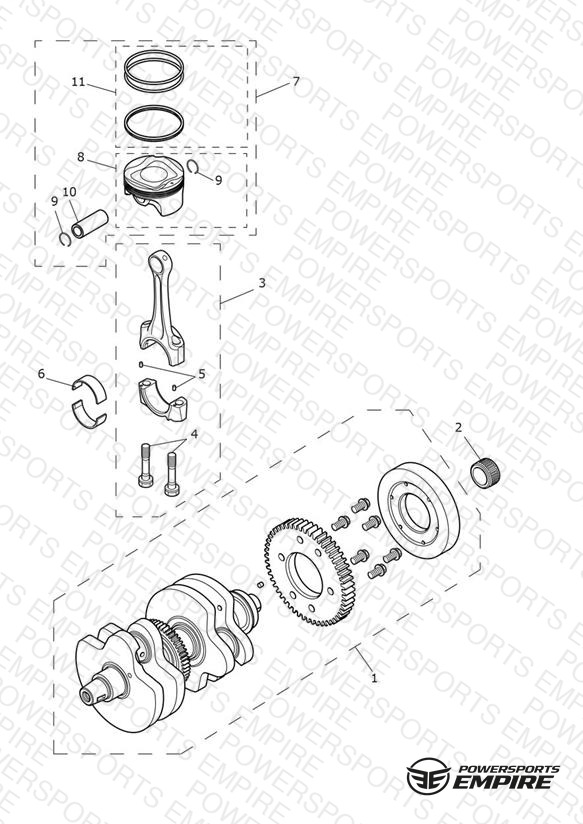 Crankshaft, Connecting Rods & Pistons