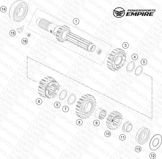 TRANSMISSION I - MAIN SHAFT