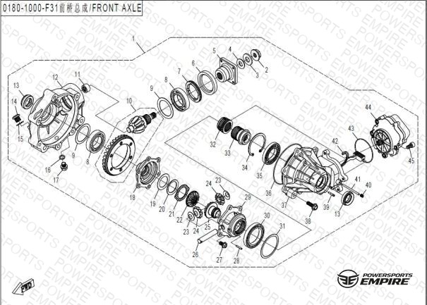 F31 — FRONT DIFFERENTIAL