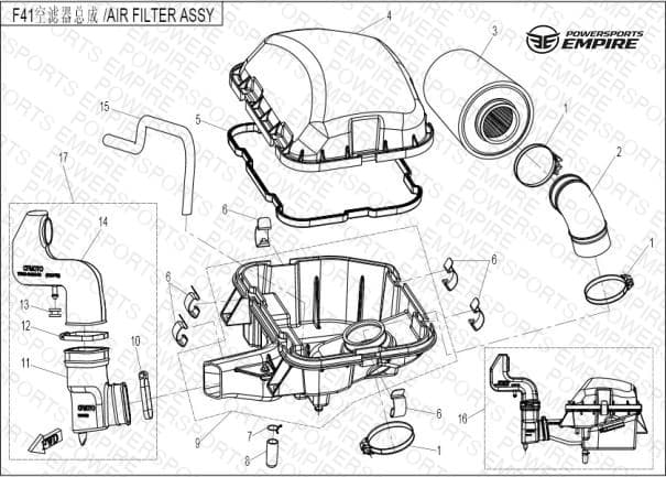 F41 — AIR FILTER ASSY