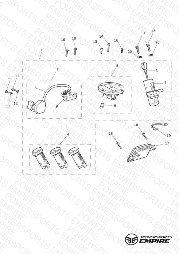 Ignition Switch & Lock Set