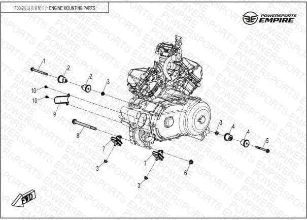 F00-2 — ENGINE MOUNTING PARTS