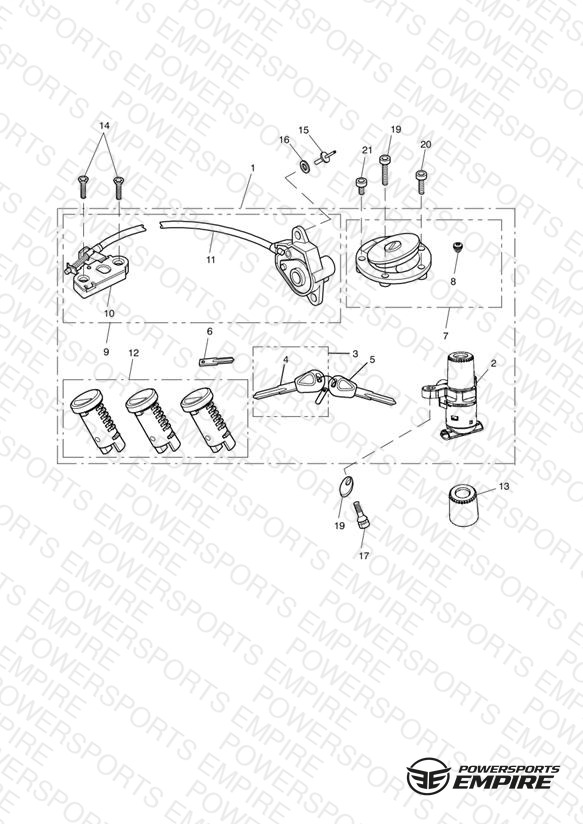 Ignition Switch & Lock Set - Non ABS 468640 > & ABS 440483 >