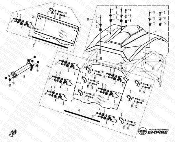 F33 — TOP ROOF/WINDSHIELD