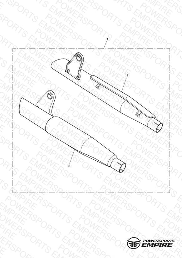Silencers, Short, Chrome, Pair