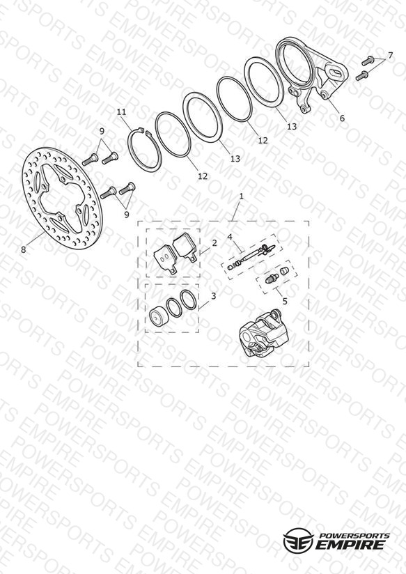 Rear Brake Caliper & Discs