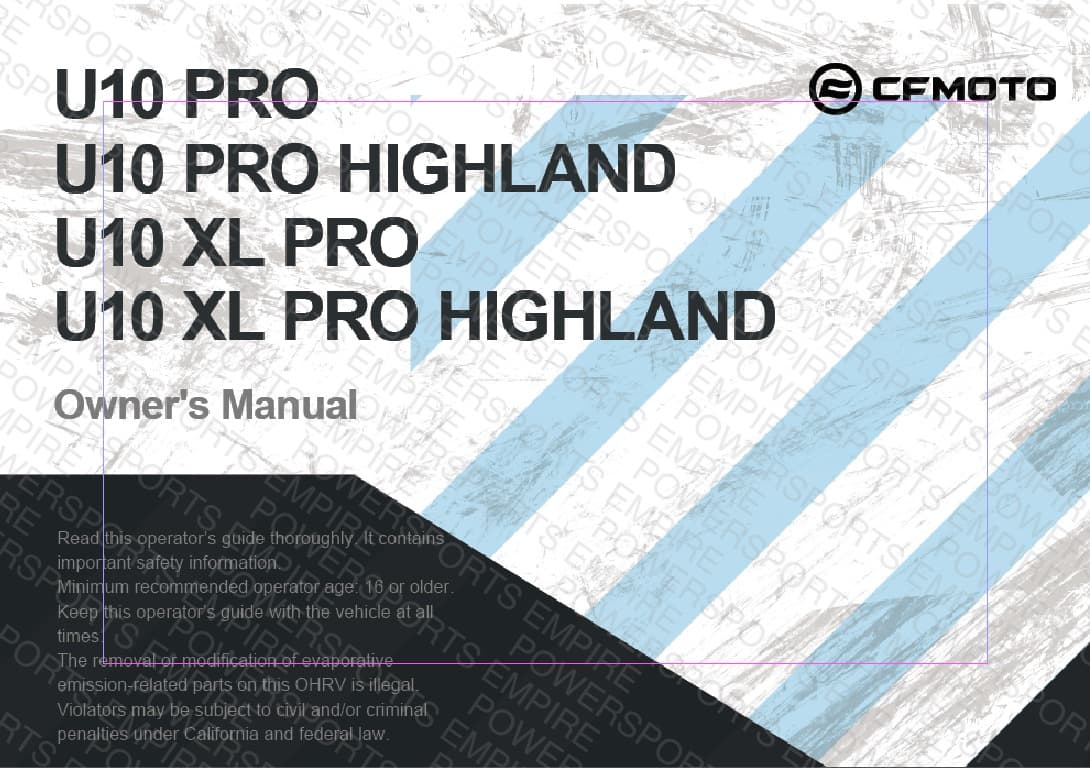 F38-A — OWNERS MANUAL