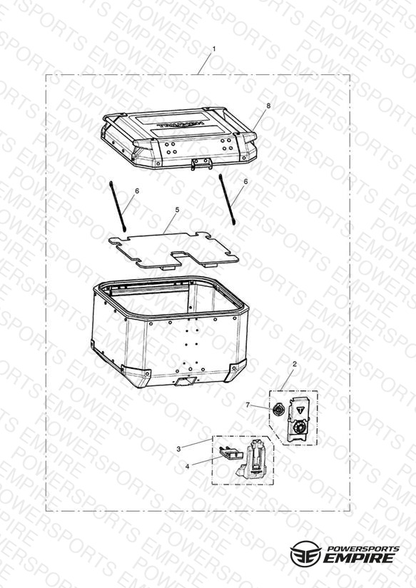 Top Box, Aluminium, 42L, Silver