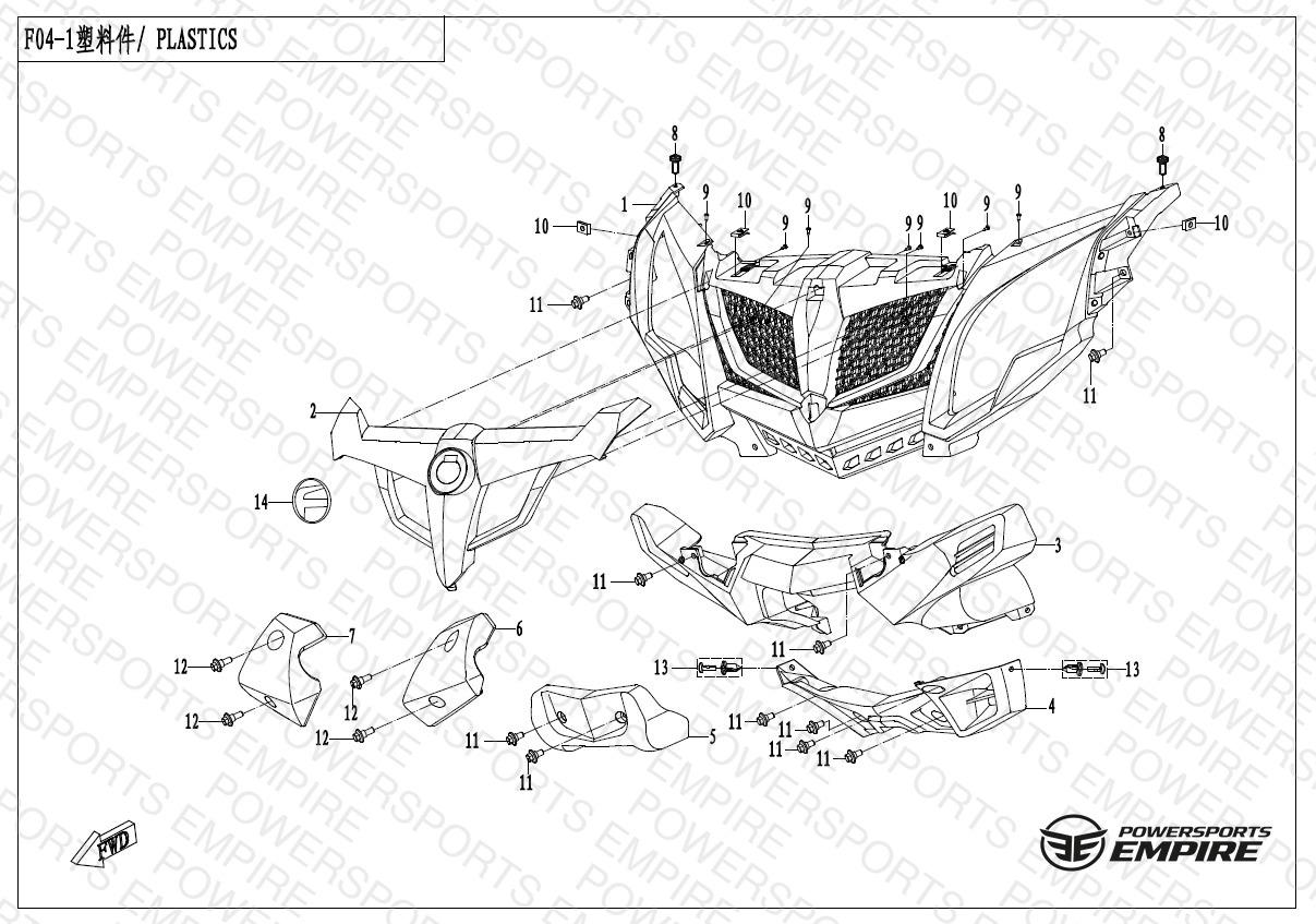 F04-1 — FRONT PLASTICS-1