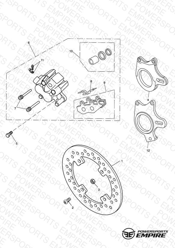 Rear Brake Caliper & Disc
