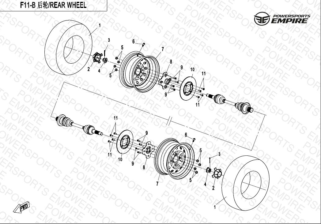 F11-B — REAR WHEEL