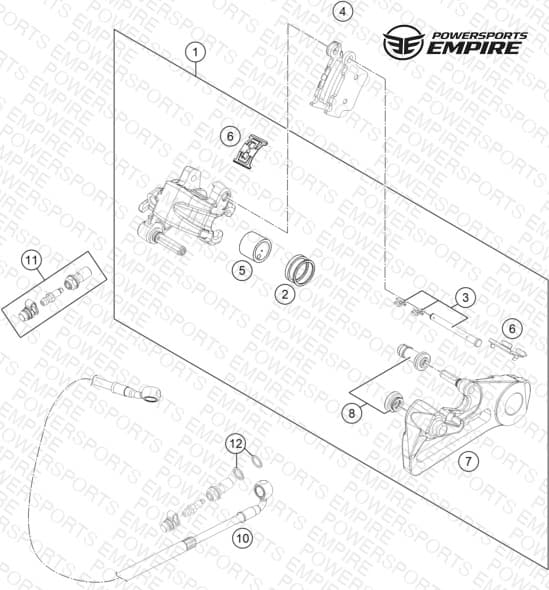 REAR BRAKE CALIPER