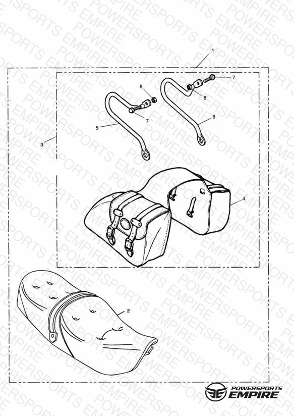Leather Pannier & King & Queen Seat Kit (from VIN 71699)