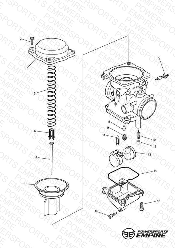 Carburettor Parts Carburettor assembly T1240670