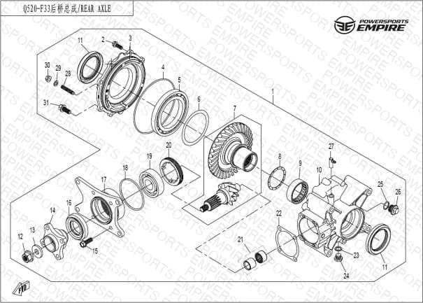 F33 — REAR DIFFERENTIAL