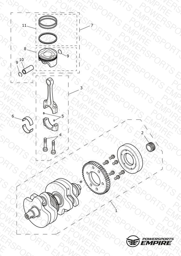 Crankshaft, Connecting Rods & Pistons