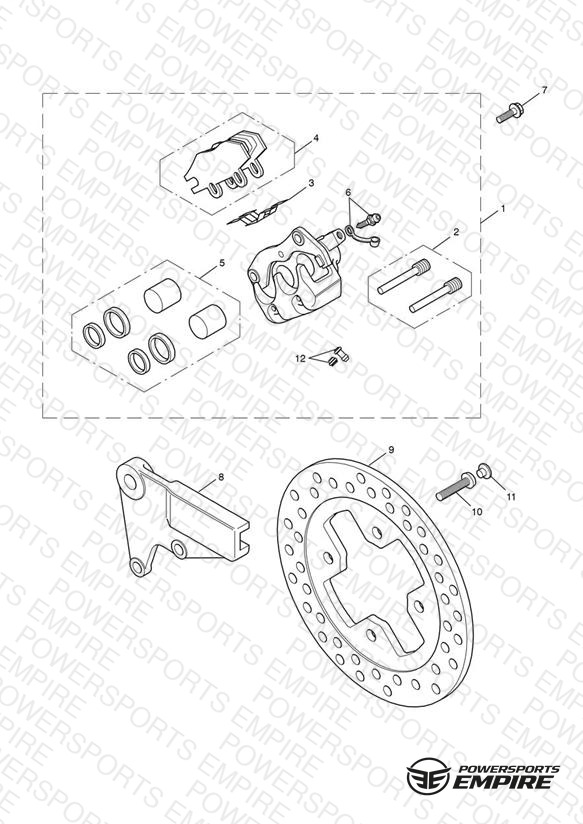 Rear Brake Caliper & Disc