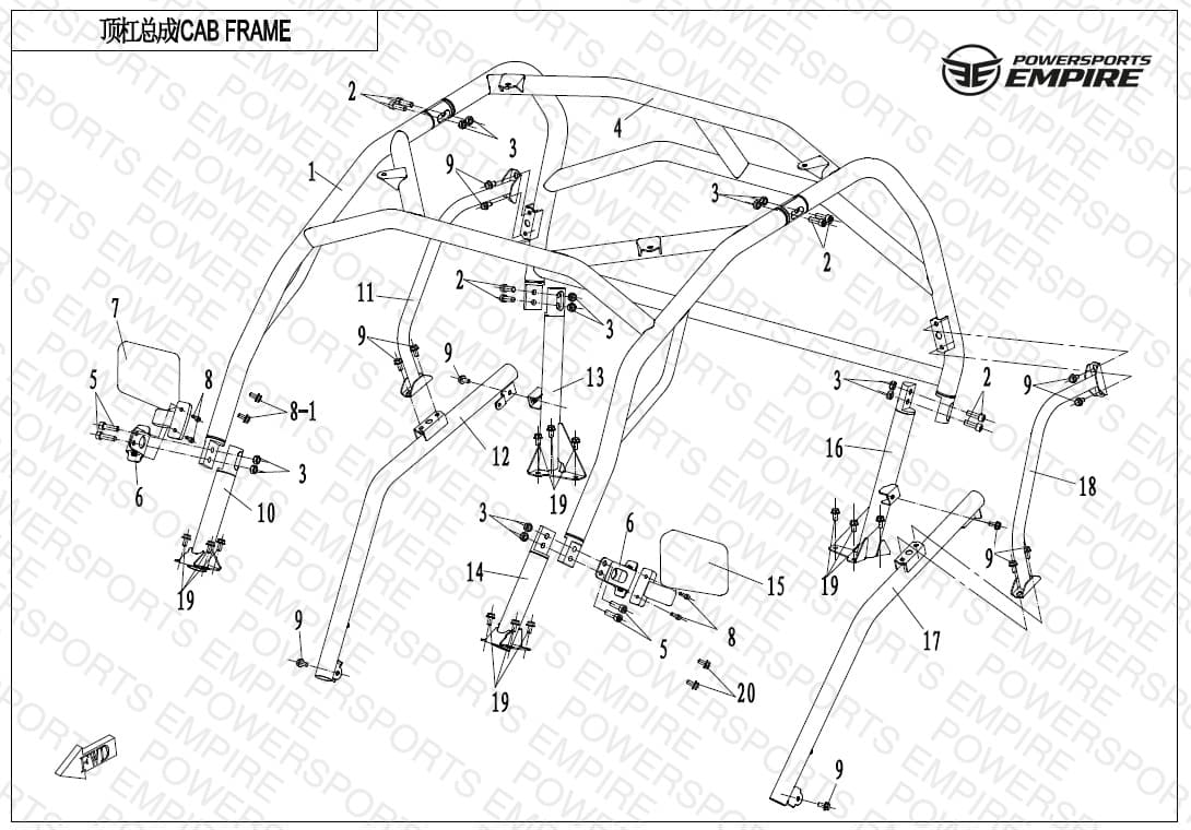 F23-B — CAB FRAME(NA)