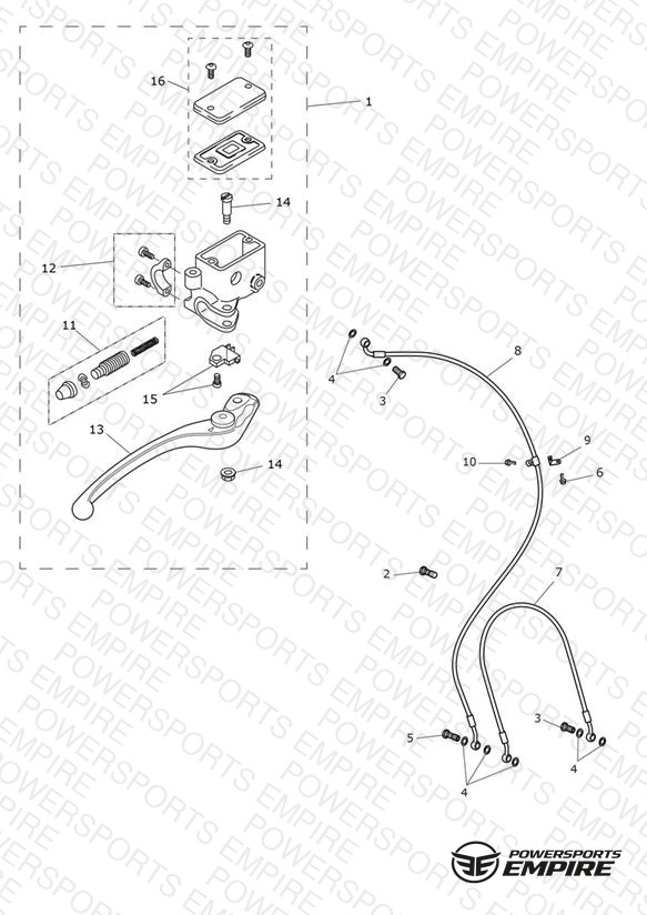 Front Brake Master Cylinder & Hoses