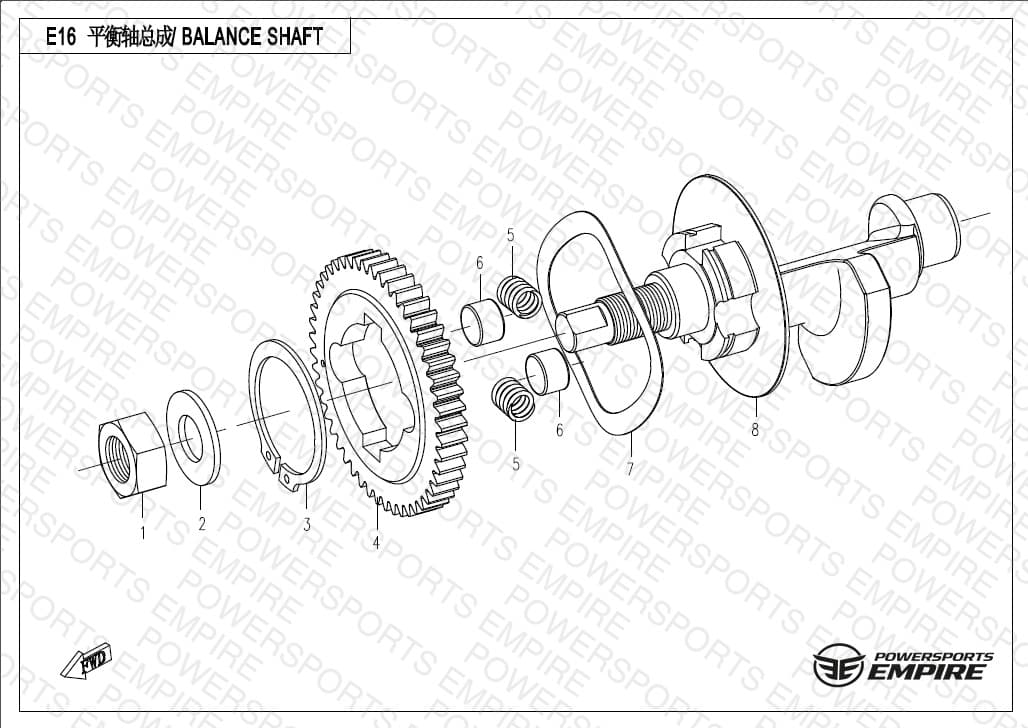 E16 — BALANCE SHAFT ASSY.